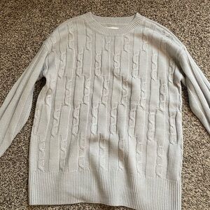 SO Women's Gray Crew Neck Sweater